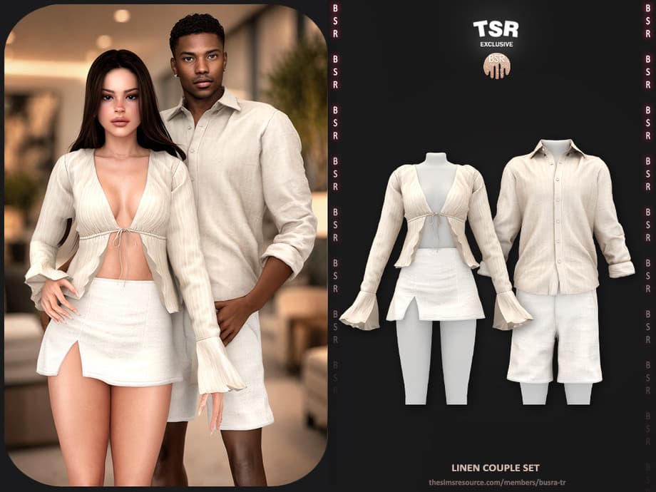 Скриншот мода Сет для пары Linen Couple Set